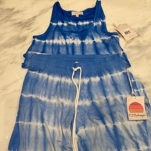 PJ SALVAGE tie-dyed XS set - joggers w/ tank NWT